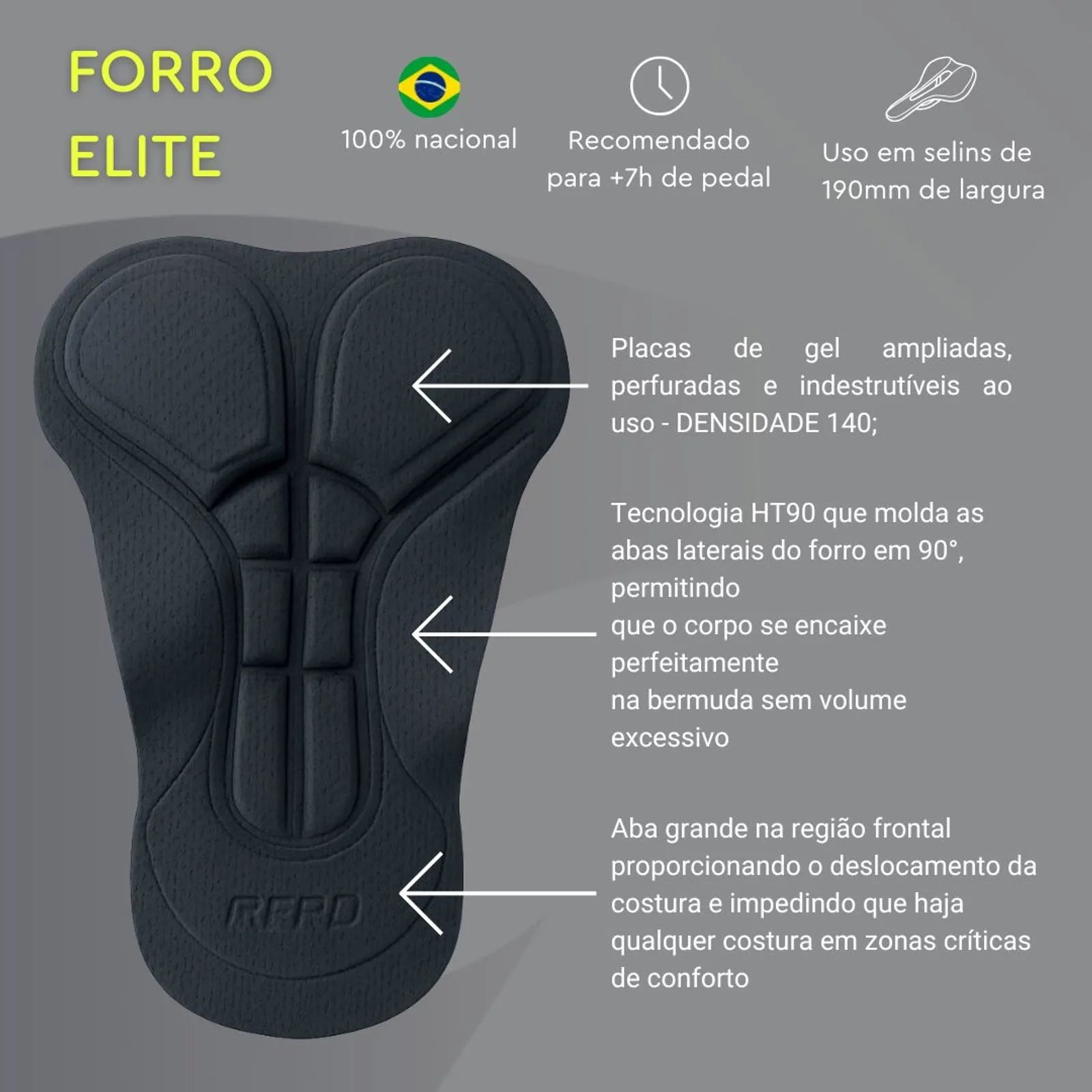 Bermuda Elite Carbon Masculina